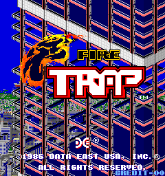 Fire Trap (US) Title Screen